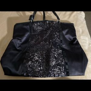 Black Tote Bag with Bling